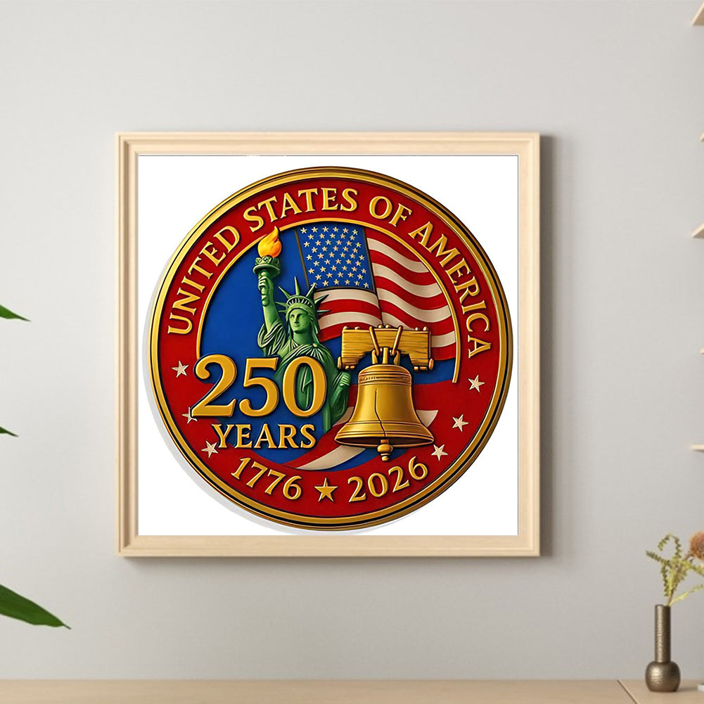 American 250Th Anniversary - Full Round Drill Diamond Painting 40*40CM