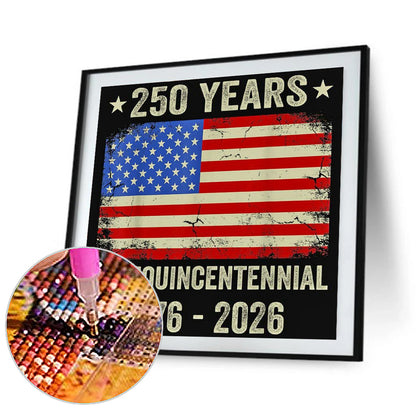 American 250Th Anniversary - Full Round Drill Diamond Painting 40*40CM