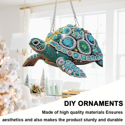 Sea Turtles 2D Flat DIY Hanging Diamond Art Kit Wall Hanging Art for Home Decor