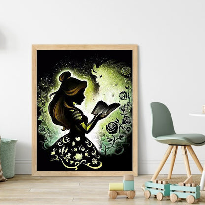 Silhouette - Disney Princesses - 11CT Stamped Cross Stitch 40*50CM