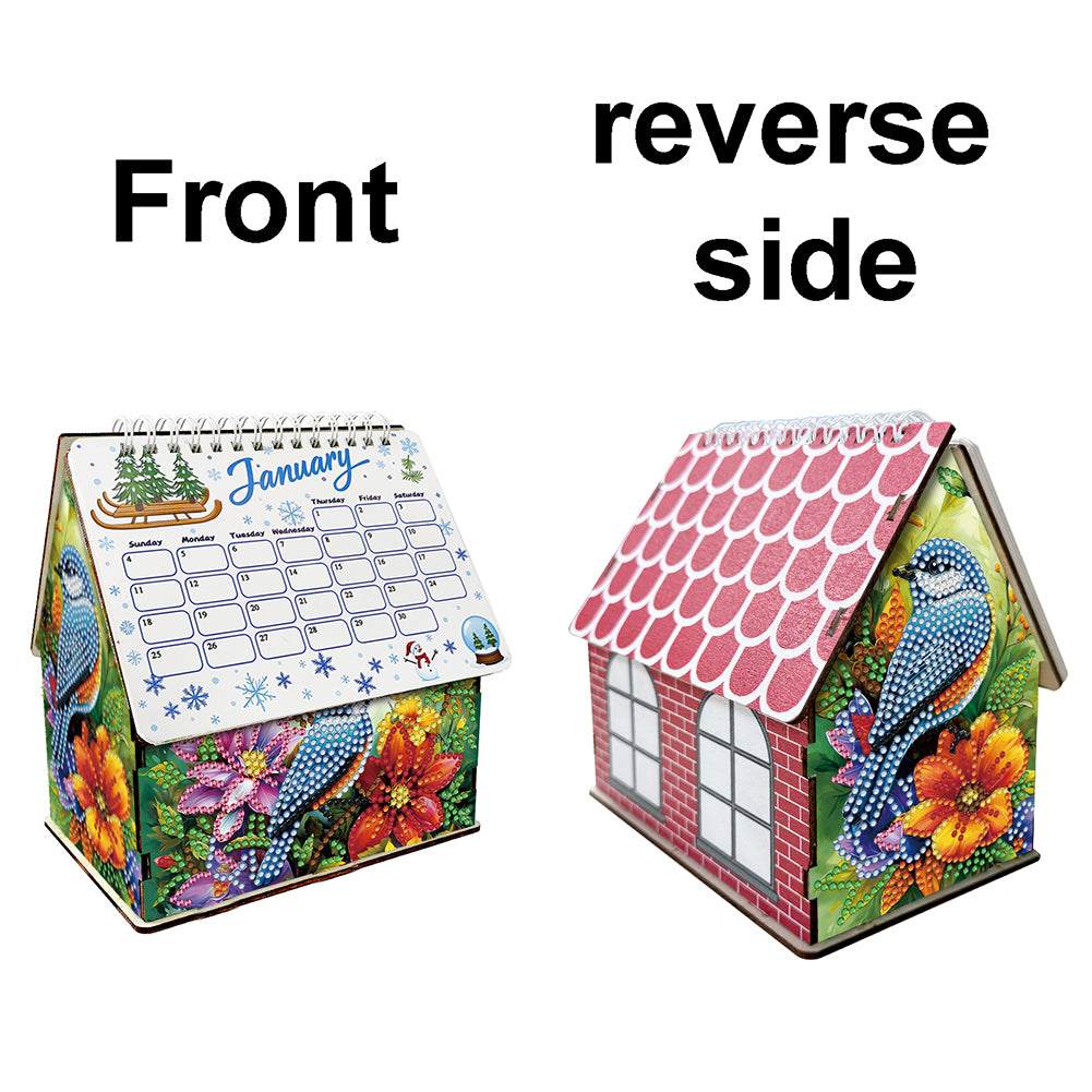 2026 Calendar Diamond Painting Kit Bird DIY Diamond Art Desk Calendar