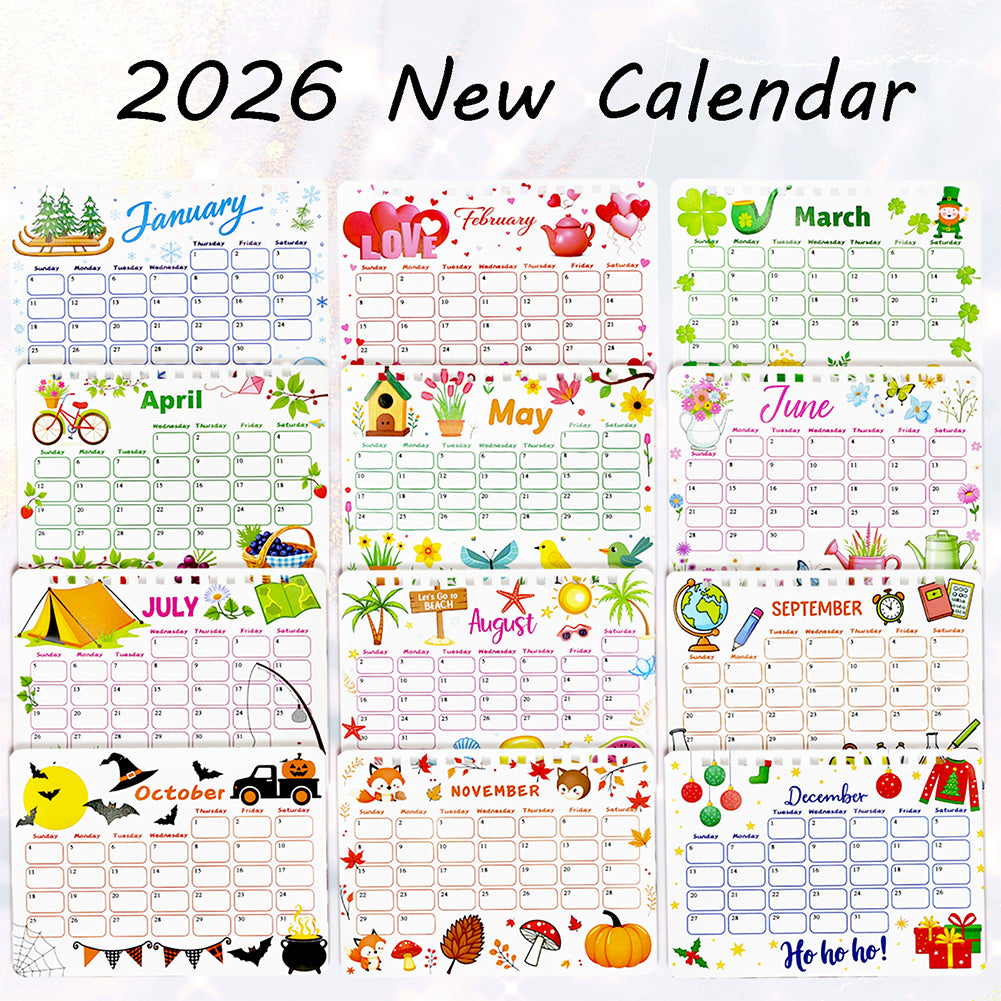 2026 Calendar Diamond Painting Kit Owl DIY Diamond Art Desk Calendar