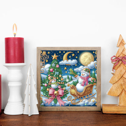 Christmas Snowman - Special Shaped Drill Diamond Painting 30*30CM