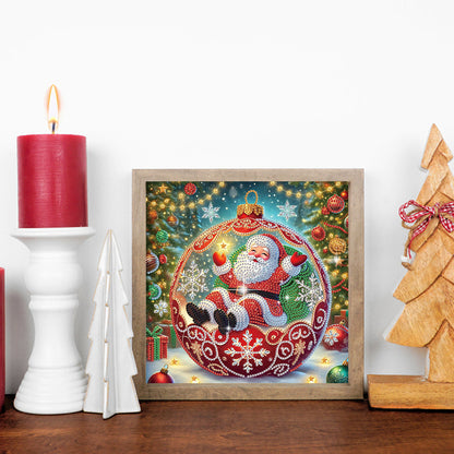 Christmas Atmosphere Old Man - Special Shaped Drill Diamond Painting 30*30CM