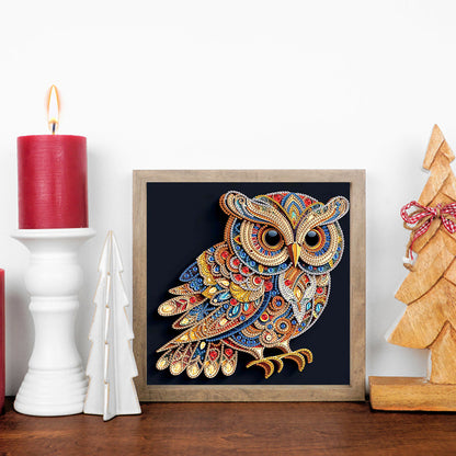 Owl - Special Shaped Drill Diamond Painting 30*30CM
