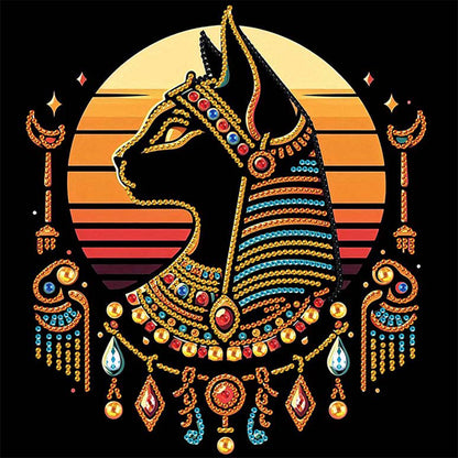 Egyptian Mau - Special Shaped Drill Diamond Painting 30*30CM