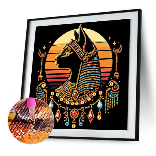 Egyptian Mau - Special Shaped Drill Diamond Painting 30*30CM