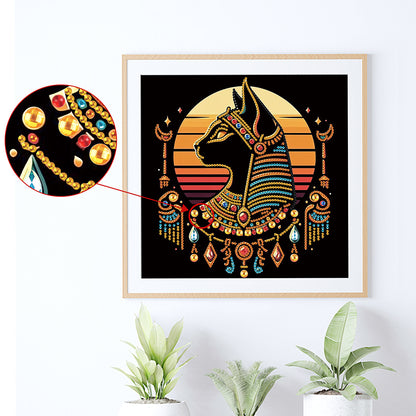 Egyptian Mau - Special Shaped Drill Diamond Painting 30*30CM