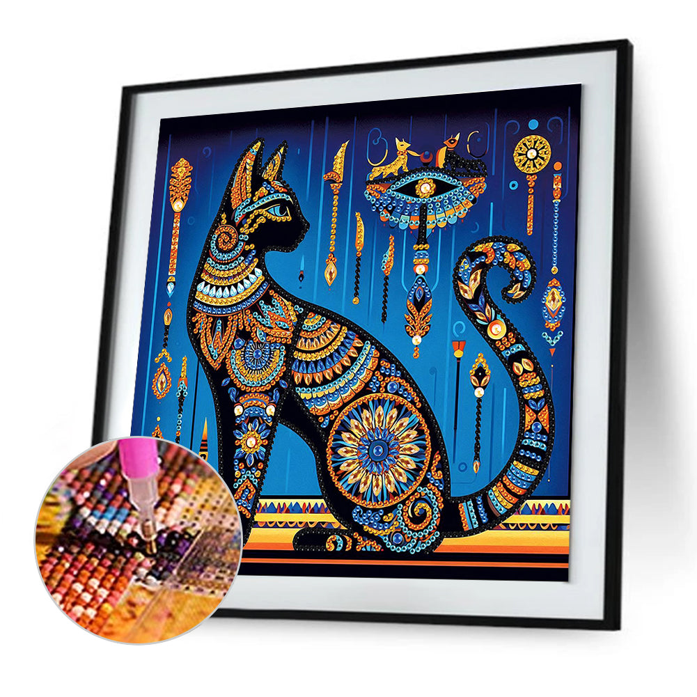 Egyptian Mau - Special Shaped Drill Diamond Painting 30*30CM