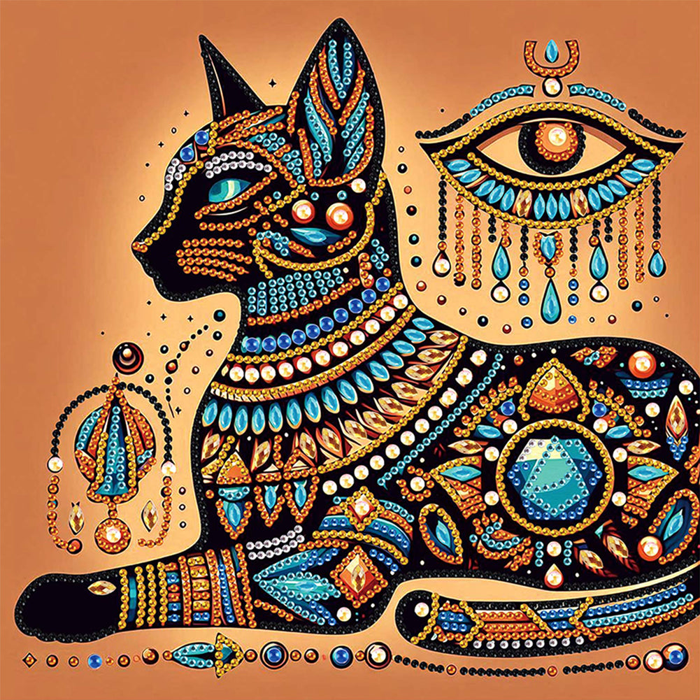Egyptian Mau - Special Shaped Drill Diamond Painting 30*30CM