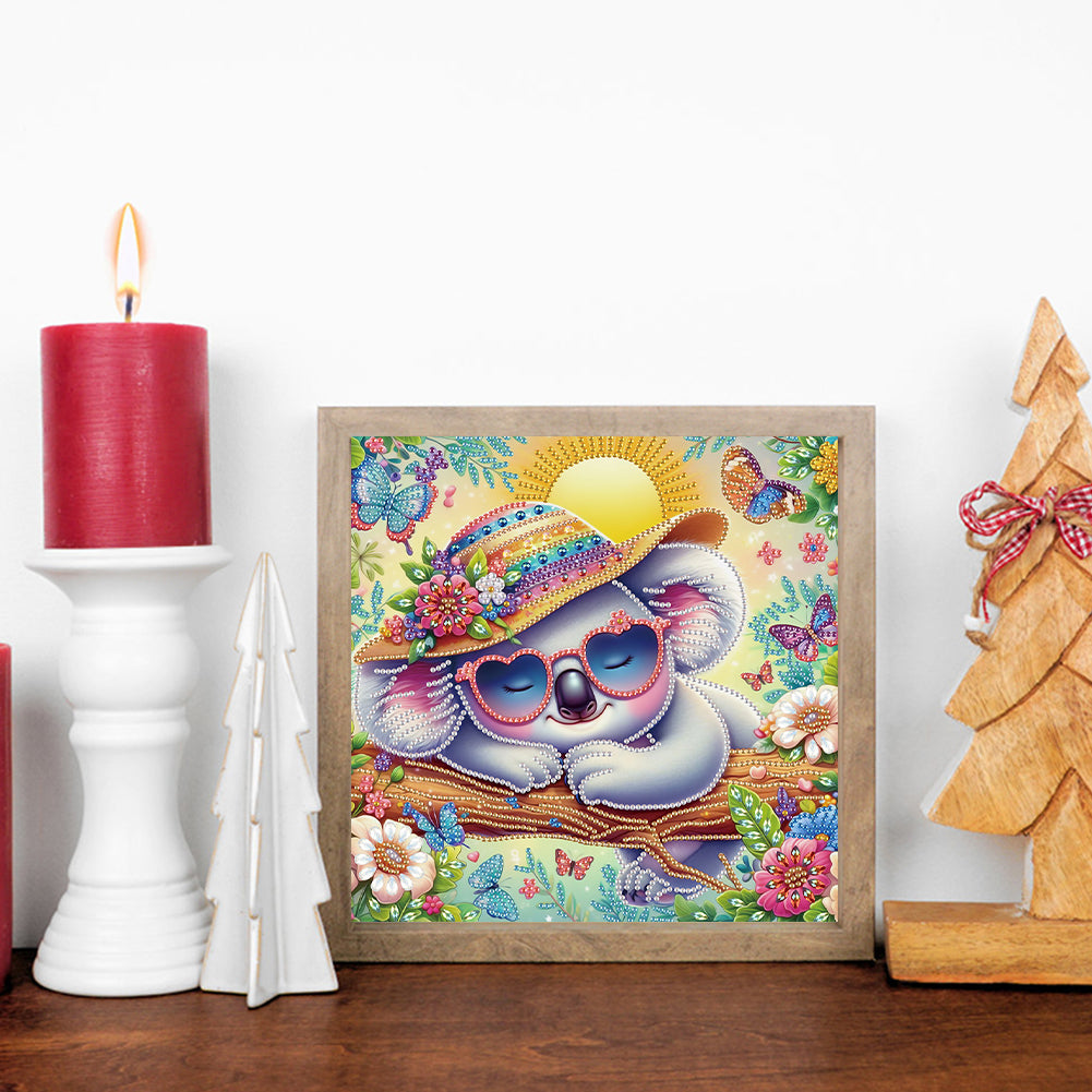 Cartoon Koala - Special Shaped Drill Diamond Painting 30*30CM