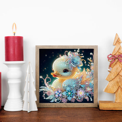 Cartoon Duck - Special Shaped Drill Diamond Painting 30*30CM