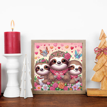 Cartoon Sloth - Special Shaped Drill Diamond Painting 30*30CM
