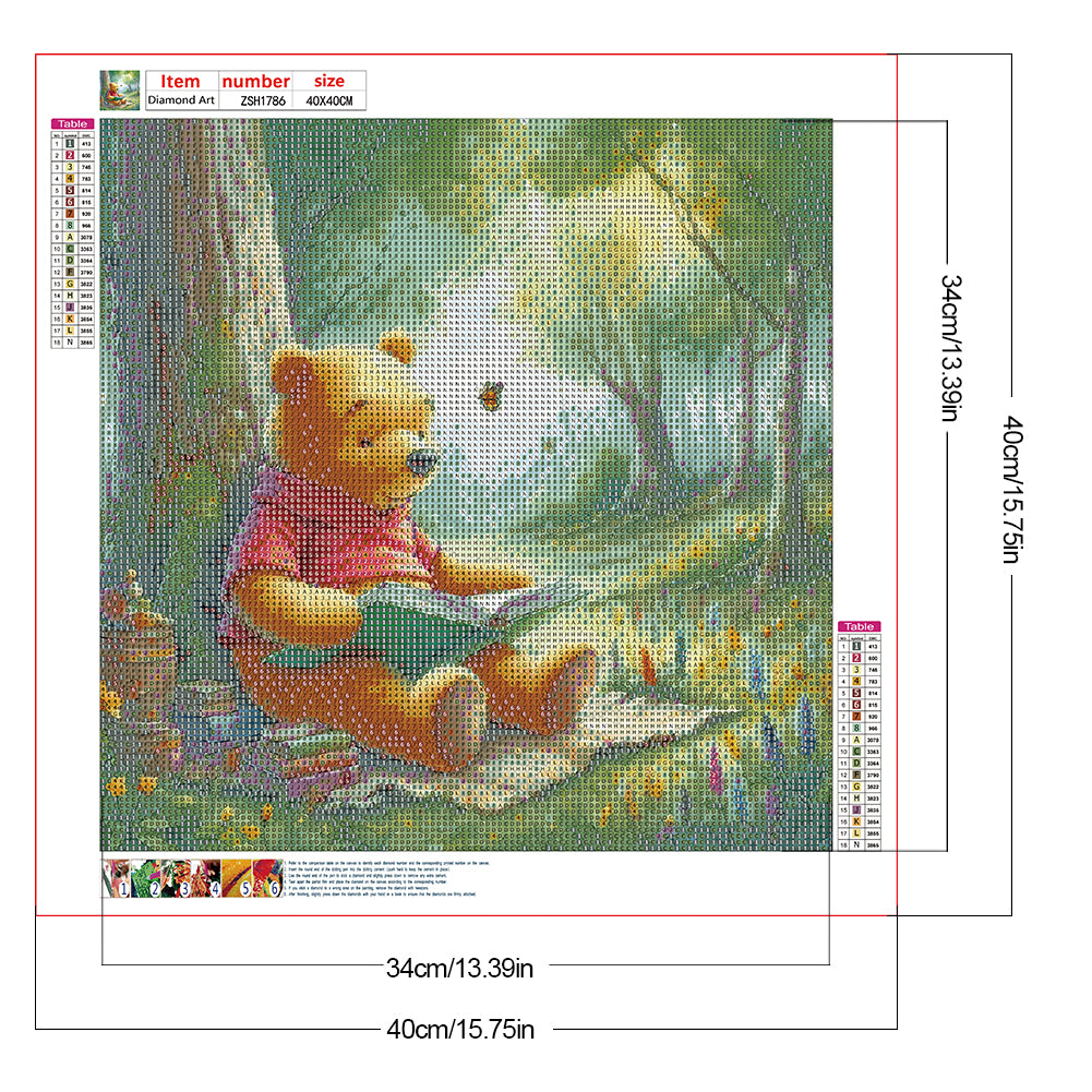 Winnie The Pooh - Full Round Drill Diamond Painting 40*40CM