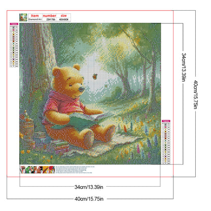 Winnie The Pooh - Full Round Drill Diamond Painting 40*40CM