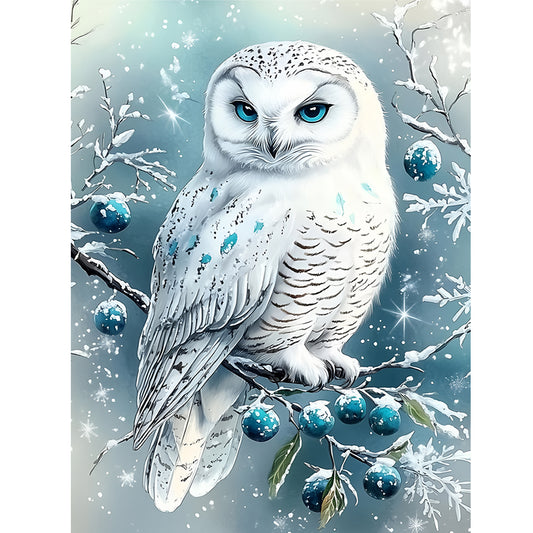Owl - Full Round Drill Diamond Painting 30*40CM