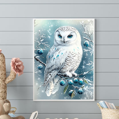 Owl - Full Round Drill Diamond Painting 30*40CM