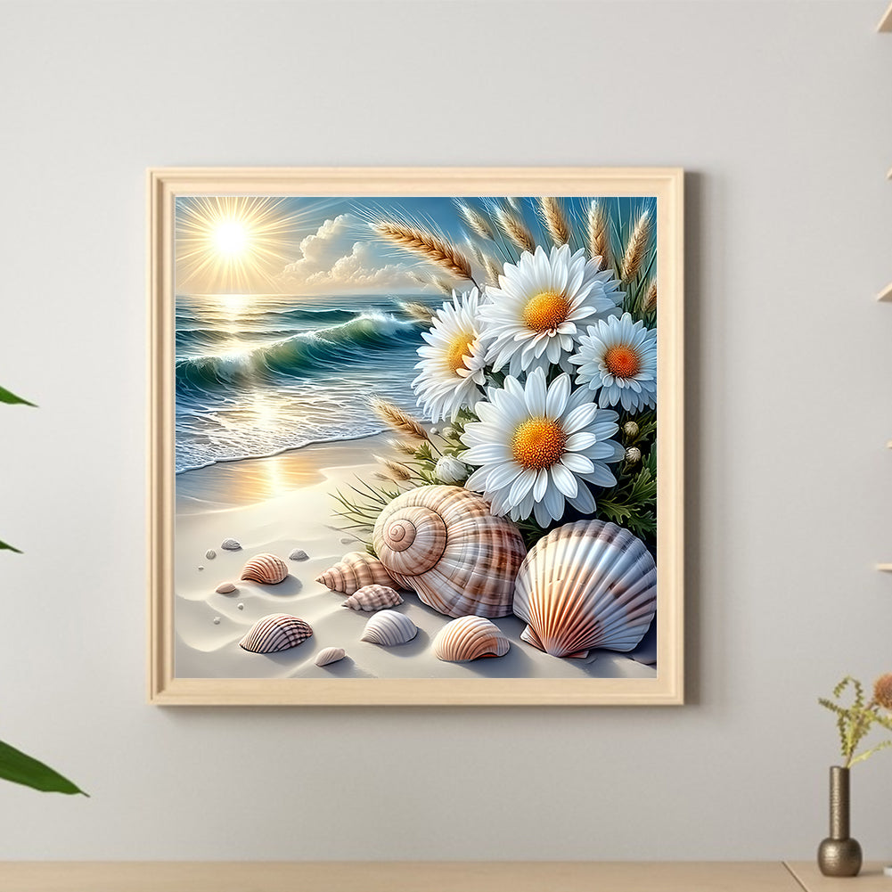 Dairy On The Beach - Full Round Drill Diamond Painting 30*30CM