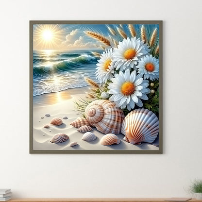 Dairy On The Beach - Full Round Drill Diamond Painting 30*30CM
