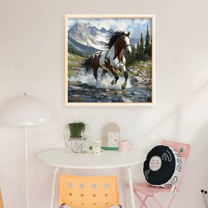 Horse - 11CT Stamped Cross Stitch 40*40CM