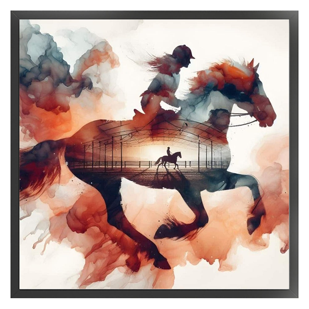 Running Horse - 11CT Stamped Cross Stitch 40*40CM