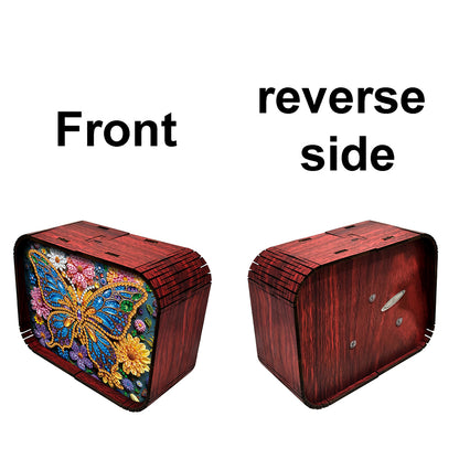 1pc Butterfly Wooden Music Box Diamond Painting Art Kit Gift for Christmas