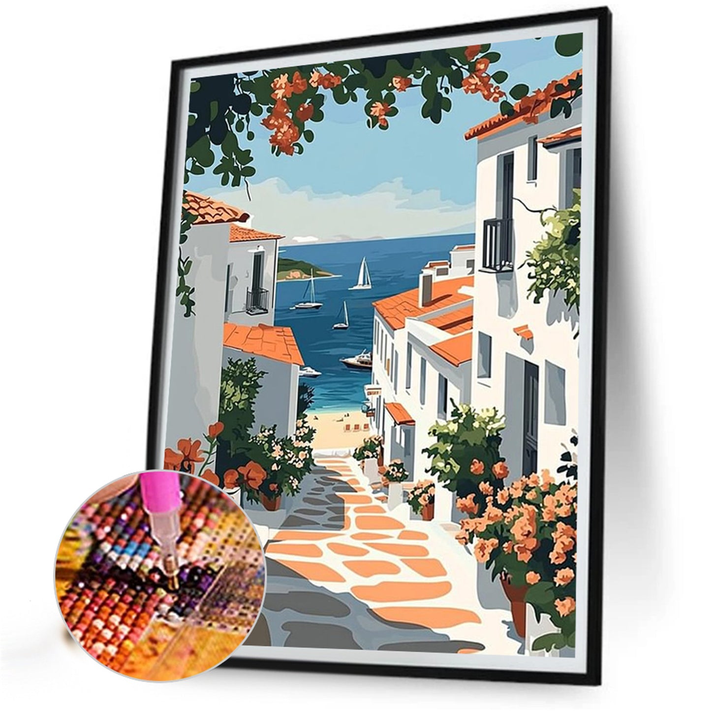 House And Street - Full Round Drill Diamond Painting 40*50CM