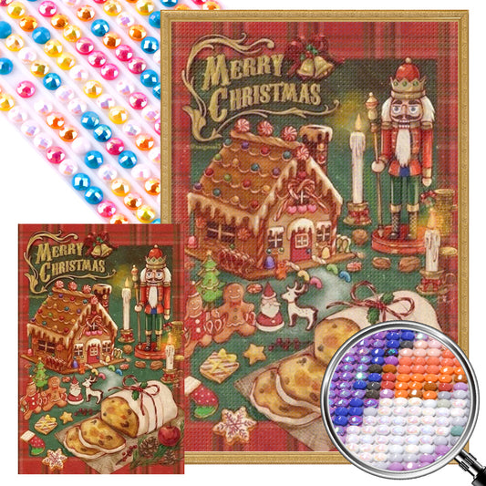 Christmas Nutcracker - Partial AB Full Round Drill Diamond Painting 40*60CM