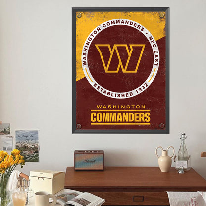 Washington Commander Nfc - Full Round Drill Diamond Painting 40*50CM