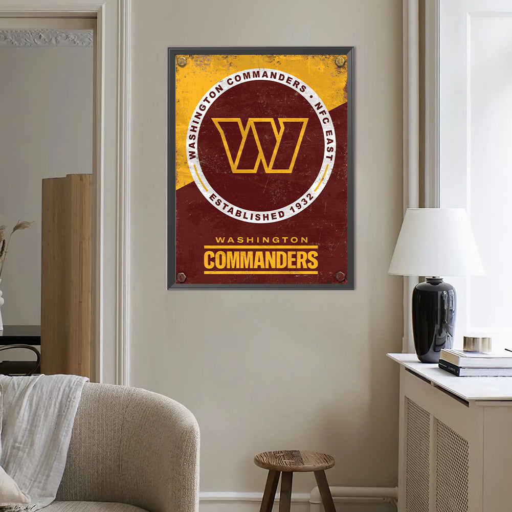 Washington Commander Nfc - Full Round Drill Diamond Painting 40*50CM
