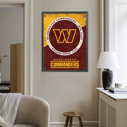Washington Commander Nfc - Full Round Drill Diamond Painting 40*50CM