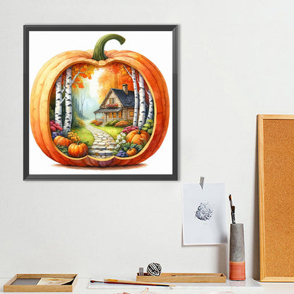 Autumn Pumpkins - Full Round Drill Diamond Painting 40*40CM