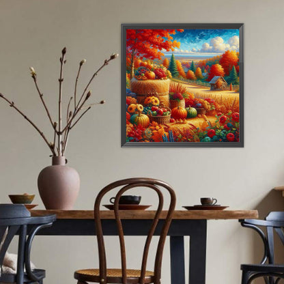 Autumn Straw - Full Round Drill Diamond Painting 40*40CM