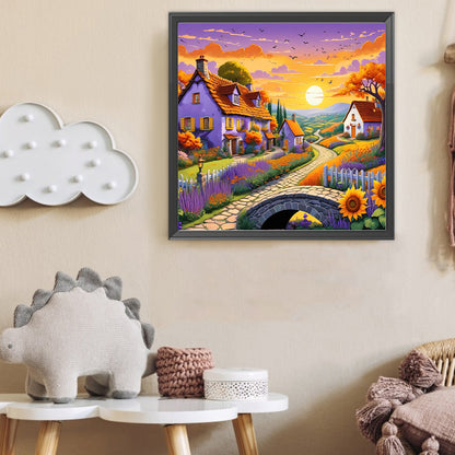 Autumn Scenery - Full Round Drill Diamond Painting 40*40CM