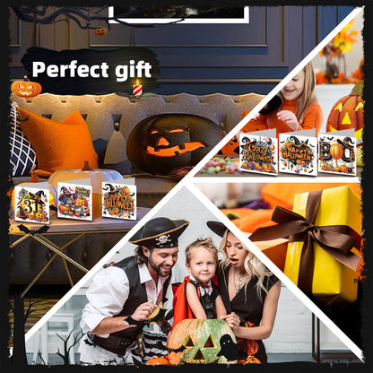 6PCS DIY Diamond Art Greeting Cards Congratulations Cards & Gifts (Halloween)