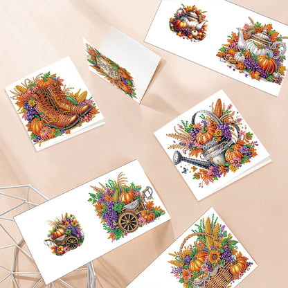 6PCS DIY Diamond Art Greeting Cards Congratulations Cards & Gifts (Halloween)