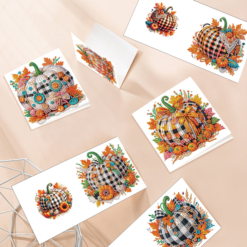 6PCS DIY Diamond Art Greeting Cards Congratulations Cards & Gifts (Halloween)