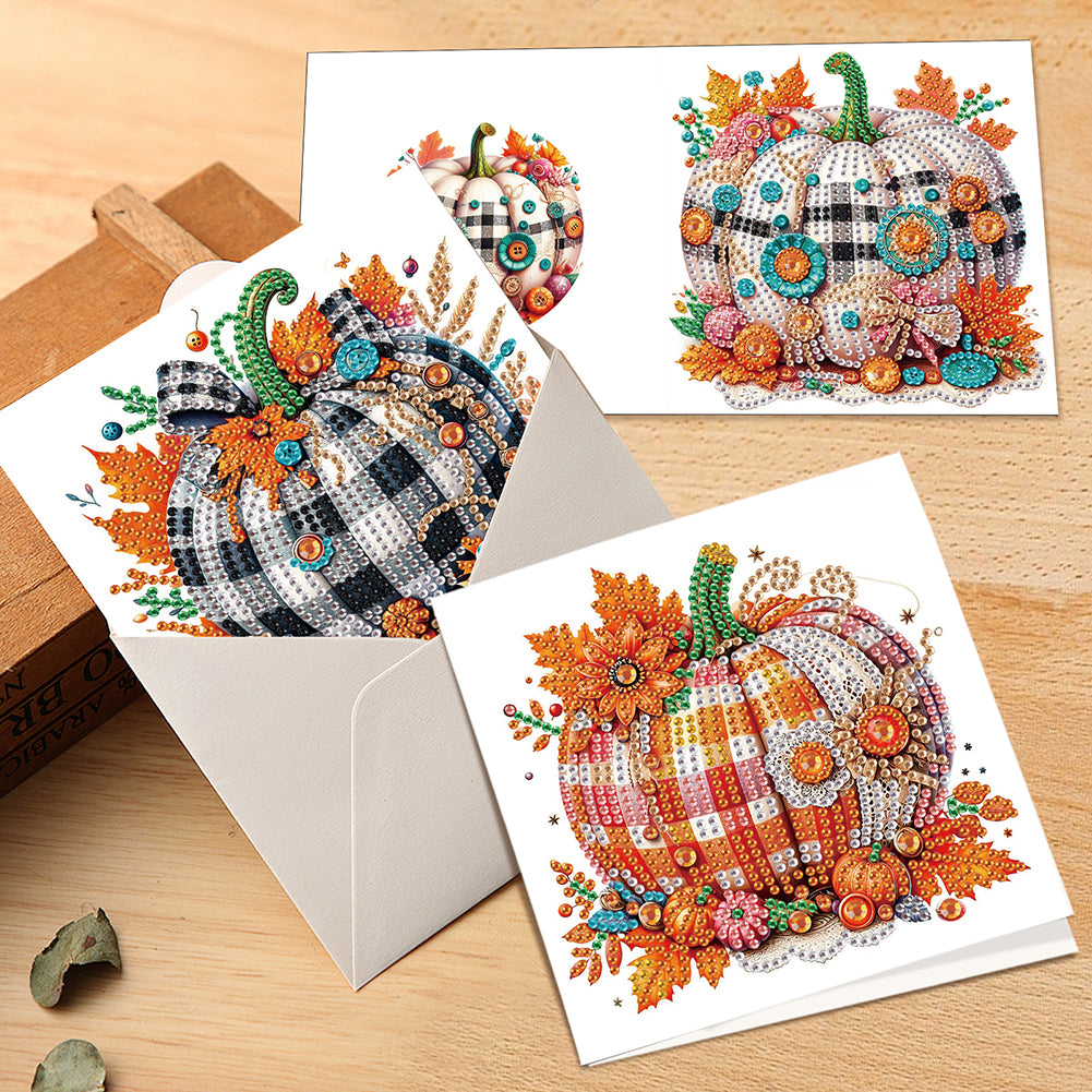 6PCS DIY Diamond Art Greeting Cards Congratulations Cards & Gifts (Halloween)