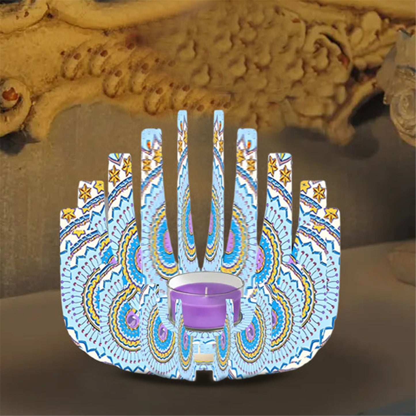 DIY Diamond Art Painting Kits of Candle Holder for Aromatherapy Home Decor