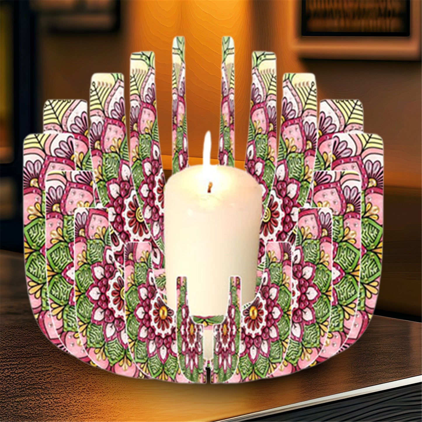 DIY Diamond Art Painting Kits of Candle Holder for Aromatherapy Home Decor