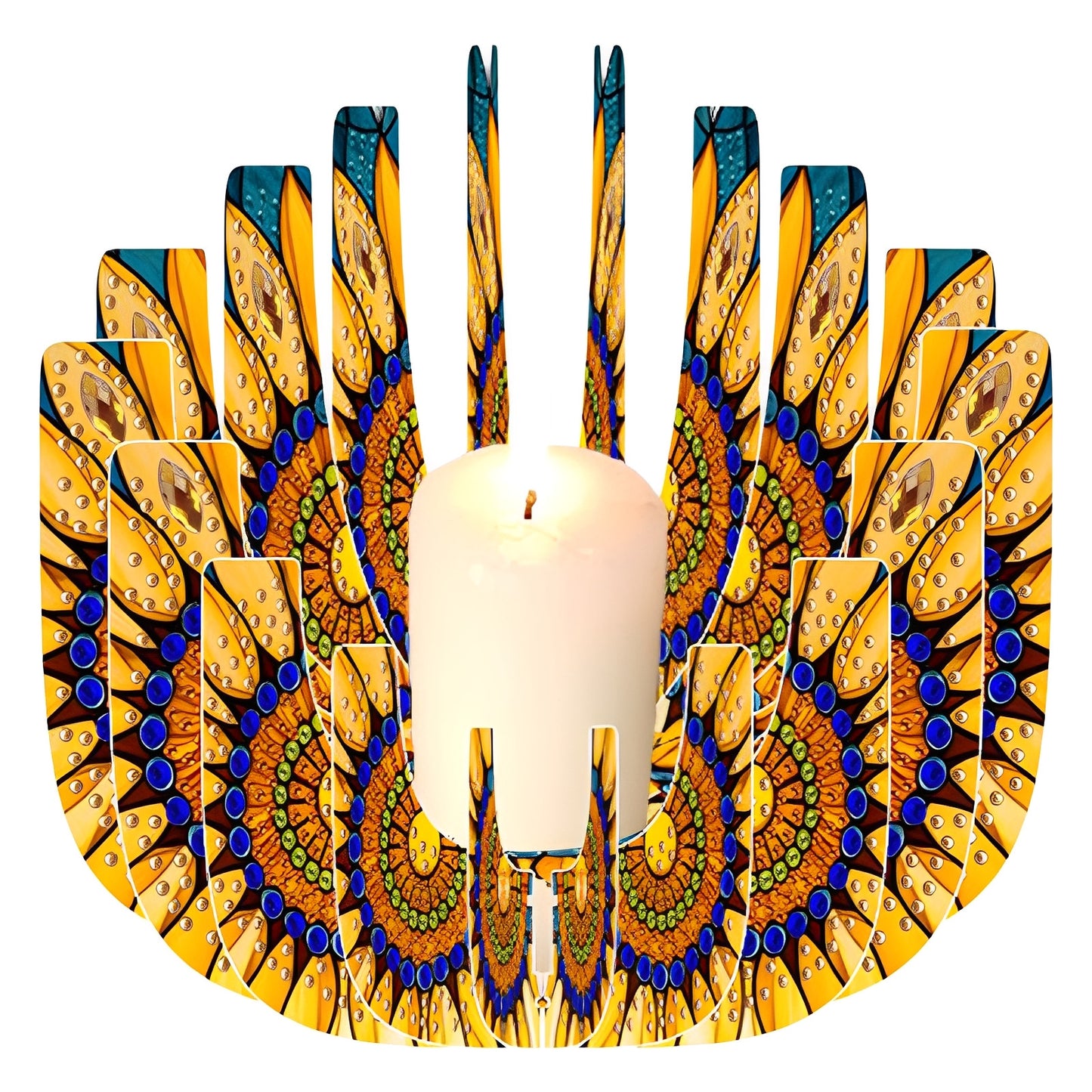 DIY Diamond Art Painting Kits of Candle Holder for Aromatherapy Home Decor