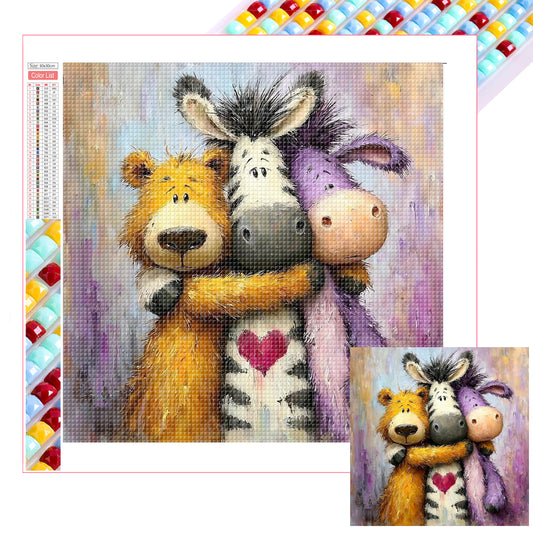 Cute Zebra - Full Square Drill Diamond Painting 30*30CM