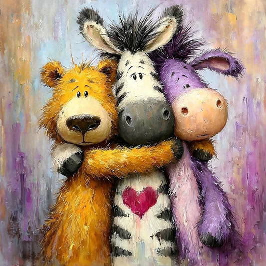 Cute Zebra - Full Square Drill Diamond Painting 30*30CM