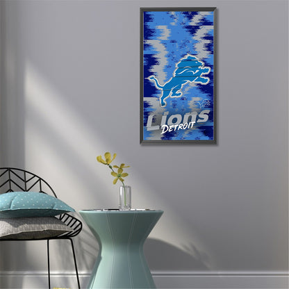 Detroit Lions - Full Round Drill Diamond Painting 30*55CM