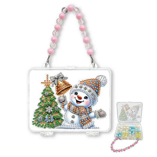 DIY Diamond Painting Bead Storage Bag Rhinestones Jewelry Case (Christmas Tree)