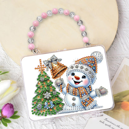 DIY Diamond Painting Bead Storage Bag Rhinestones Jewelry Case (Christmas Tree)