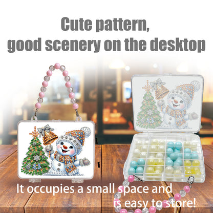 DIY Diamond Painting Bead Storage Bag Rhinestones Jewelry Case (Christmas Tree)