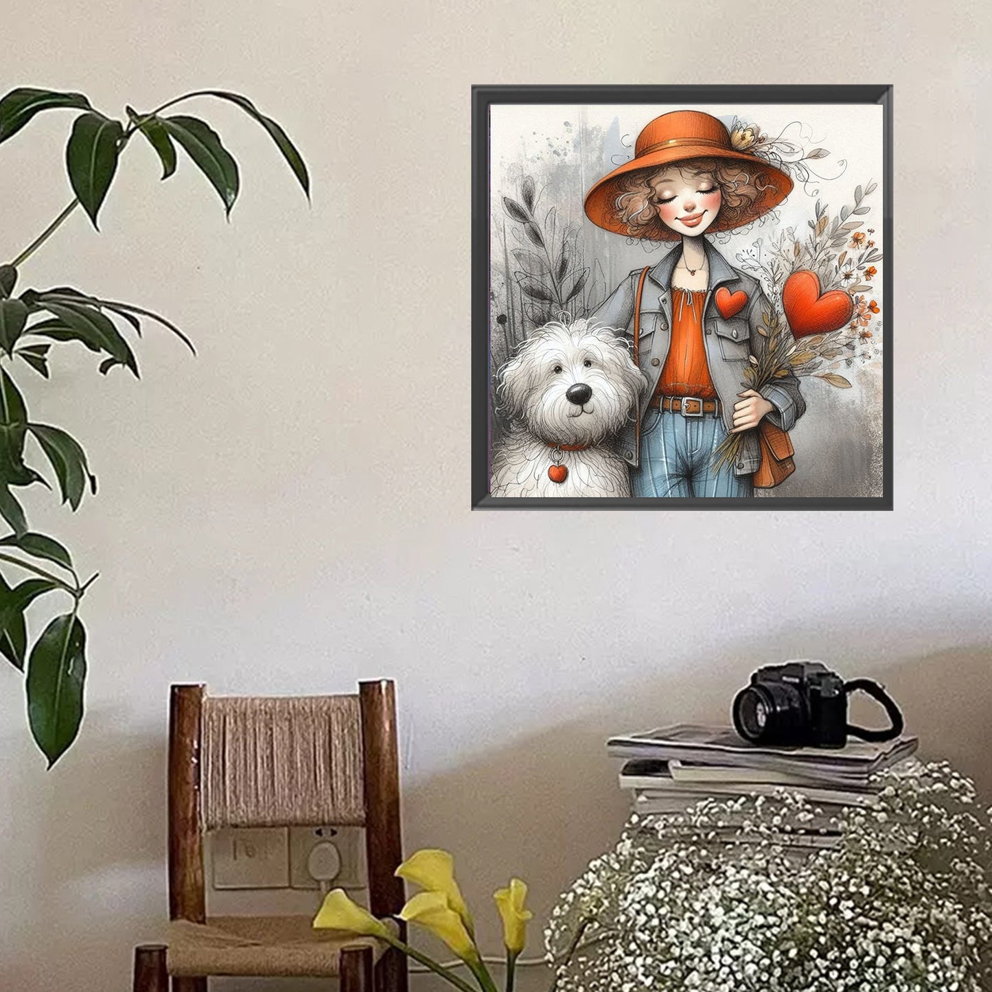 Funny Little Girl - Full Square Drill Diamond Painting 40*40CM