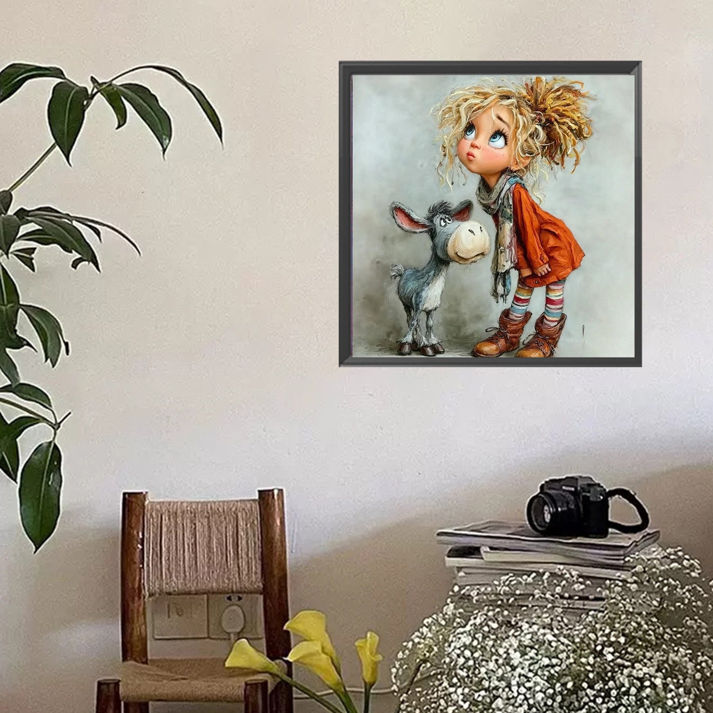 Funny Little Girl - Full Square Drill Diamond Painting 40*40CM