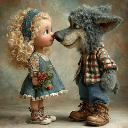 Funny Little Girl - Full Square Drill Diamond Painting 40*40CM